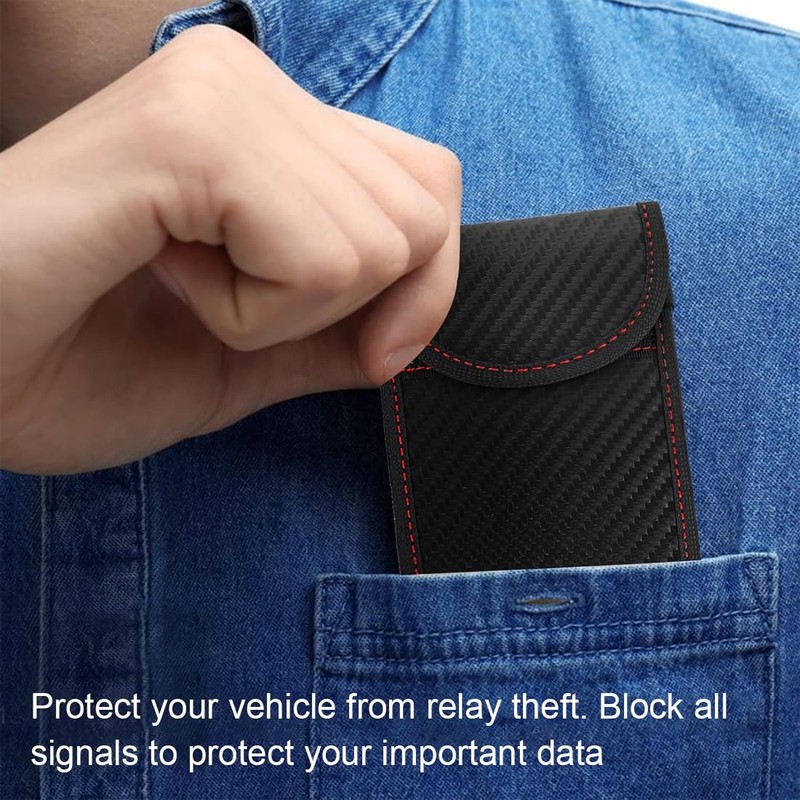 RDNKVB 2pcs Car Key Protection Protective Cover Remote Key Shielding