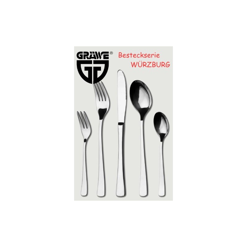GRÄWE Wuerzburg Series Stainless Steel Table Spoons Set of 6