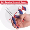 WORKPRO 2-Piece 6" Mini Needle Nose Pliers Set Long and