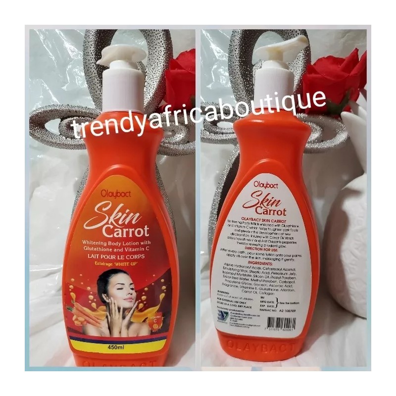 Olaybact SKin CARROT body Lotion With Collagen, Vitamin C Glowing