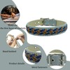 BGX Soft Touch Hand-Woven Leather Collar and Hand-Woven Leash Set