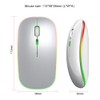 HXSJ Wireless Mouse Rechargeable for Windows/XP/Vista/Me 2.4G Colorful Light Office