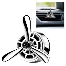 Car Air Freshener Outlet Clip, Creative Car Air Vent Clip, Air Force Propeller Shape Auto Perfume Fragrance Ornamen Diffuser, Automotive Interior Accessories for Women Men (1, Silver)