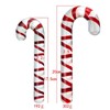 Glass Christmas Cane, Crystal Glass Candy Cane, Suitable for Christmas