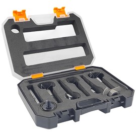 10 Piece Hole Cutter Wood Set, Carbide Forstner Drill Bit Set, Wood Drill Bit 15, 20, 25, 30, 35 mm, Hole Drill Wood, Auger Opener, Hinge Hole Drill for Wood, Hardwood, Furniture