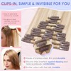 Elailite Clip in Hair Extensions Real Human Hair - 8