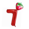 40inch Red Strawberry Number 7 balloons, Giant Big Foil Mylar
