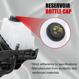 GXARTS 603-275 Engine Coolant Reservoir Tank with Cap Bracket BL3Z8A080B 8C3Z8101A 9C3Z8101A Fit for Lincoln Navigator 2015-2017 Compatible with Ford F-150 Expedition 2011-2017 Overflow Reservoir