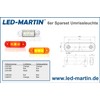 Set of Outline Marker Lamp Red 12 V/24 V Side