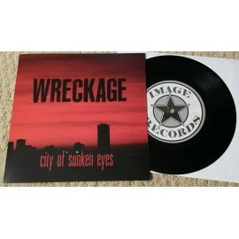 WRECKAGE - CITY OF SUNKEN EYES 7" BLACK WAX (200 PRESS / PREORDER) SXE NYHC PUNK