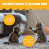 SHIMMURR Cat Wand 38" - Retractable Cat String Toy with