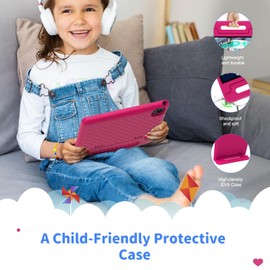 ApoloSign Kids Tablet 10 Inch Tablet for Kids, Learning Tablet with Android 13, WiFi, BT5.0, Dual Camera, Pre-Installed Educational App, Parental Control, Shockproof Case for Boys Girls(Pink)