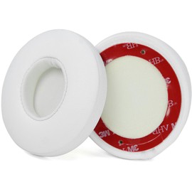 Solo 2 3 Earpads Replacement Ear Cushions Compatible with Beats Solo 2.0/3.0 Wireless On Ear Headphones Ear Pads Noise Cancellation Soft Protein Leather and Memory Foam Solo 2 Ear Muffs (White)