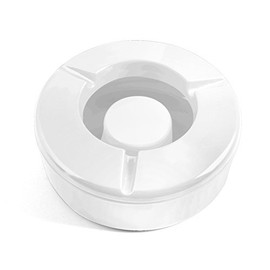 Chio 9002001 Ashtray Melamine Windproof, 12.5 cm, White, 12 x 12 x 5 cm