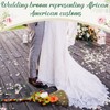 Yungyan Wedding Brooms for Jumping Ceremony Kente Bride Bridegroom DIY