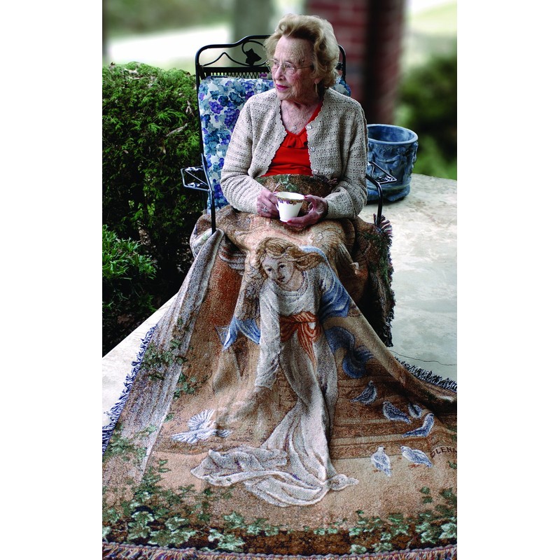 Manual 50 x 60-Inch Tapestry Throw, Angel of Light,Bedroom