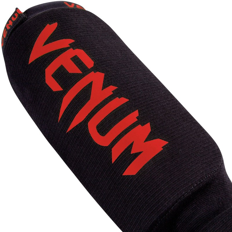 Venum, Kontact Shin Guards, Men's, L, Black/Red