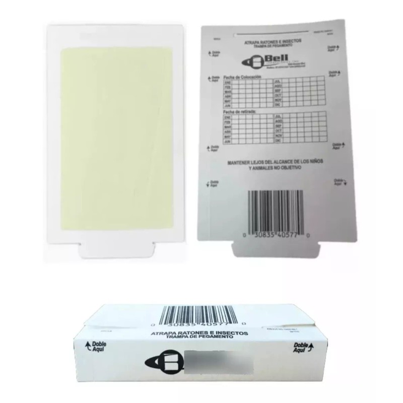 Trapper Max Trampa Para Ratones Efectiva Trampa Adhesiva Cucarachas 30pz