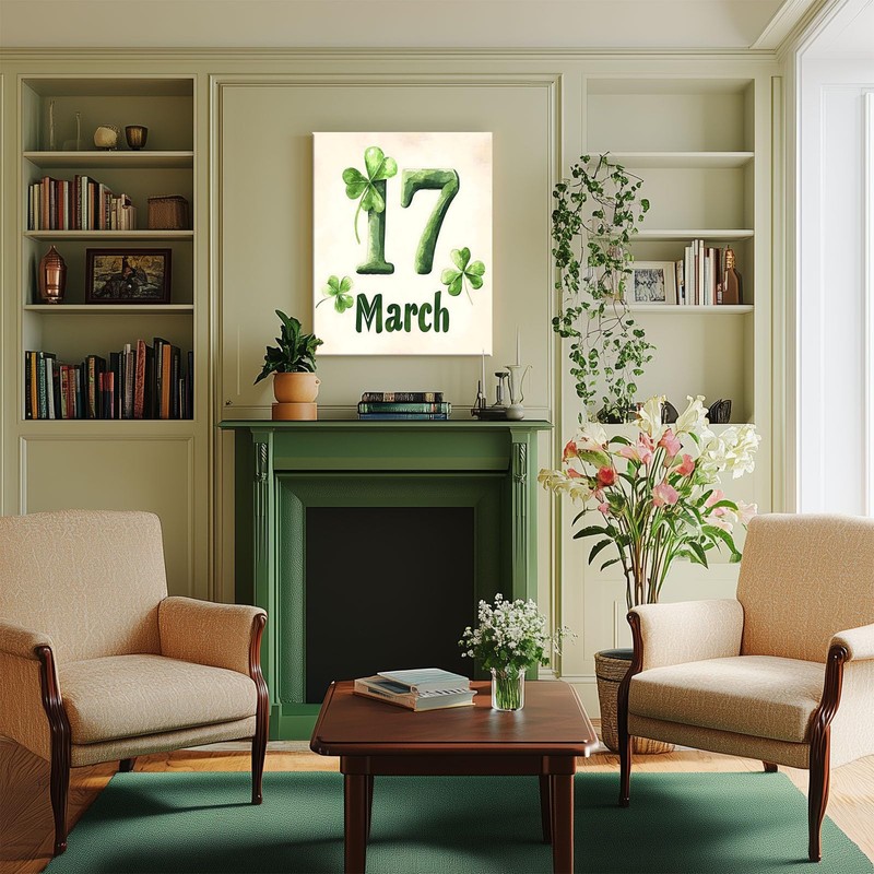 St. Patrick's Day Canvas Wall Art Decor - 8X10 inch