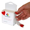 ChromaLabel 1.25 Inch Permanent Heart Stickers, 500 per Dispenser Box,