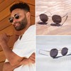 WearMe Pro - Reflective Lens Round Trendy Sunglasses