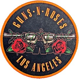 Guns N' Roses Men's Los Angeles Orange Embroidered Patch Orange