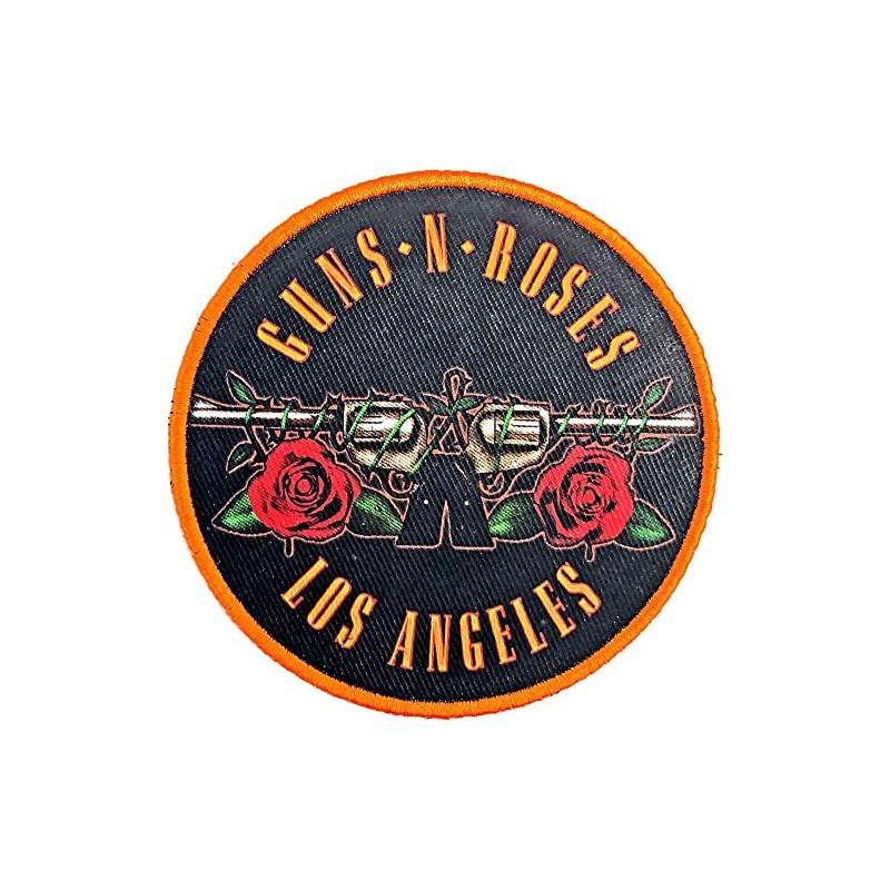 Guns N' Roses Men's Los Angeles Orange Embroidered Patch Orange