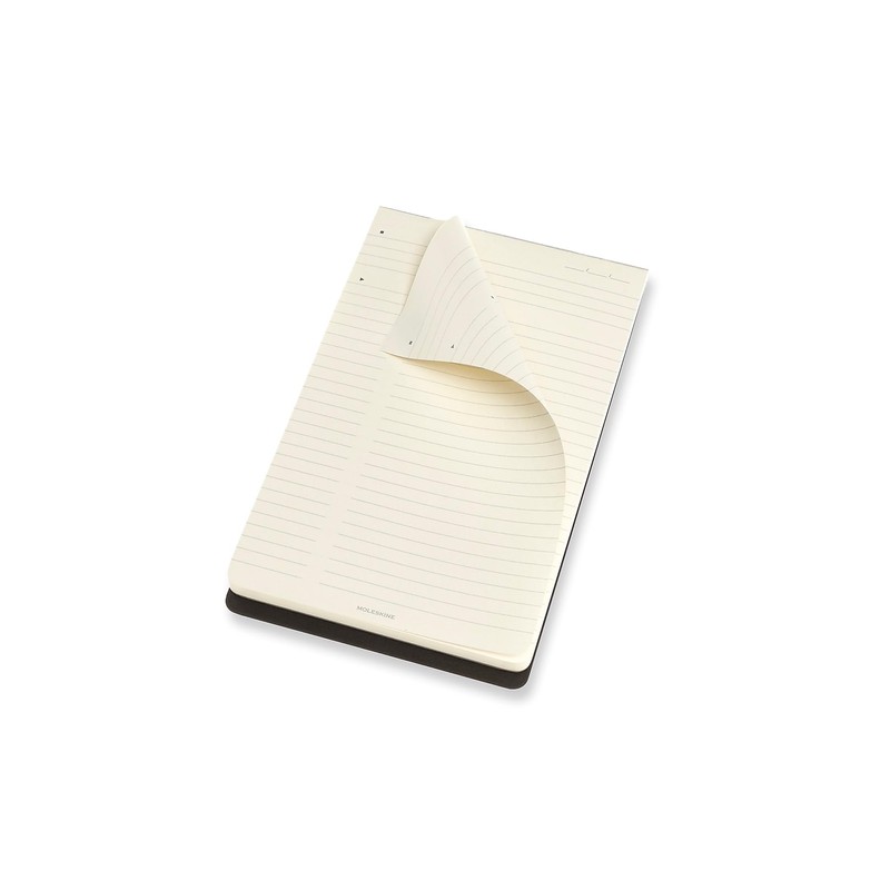 Moleskine Professioneller PROPAD3BK Block (Large/A5, Liniert, Kartoneinband) Schwarz