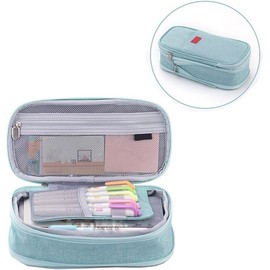 Arnuixty Colourful Large Storage Pencil Case Pen Bag with Zipper Big Capacity Pouch Organizer for Office Travel Holder Box