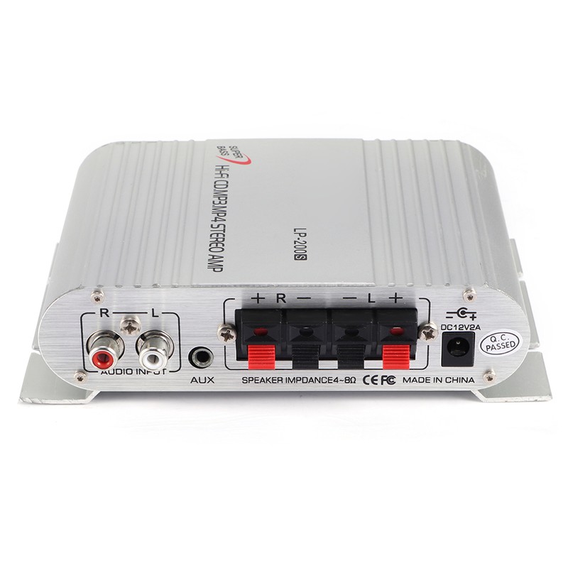12V Auto Car Amplifier Stereo Audio Amp Receiver 20Wx2 High