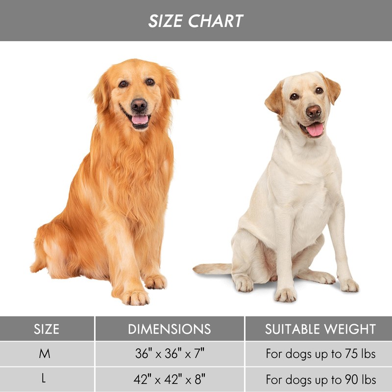 ClevaHome Orthopedic Dog Bed for Large Dogs, Dual Layer Water