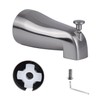 Tub Spout with Pull-Up Diverter, Bathroom Bathtub Faucet with Hex