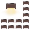 Solpex Solar Deck Lights 12 Pack Waterproof for Outdoor Stairs,