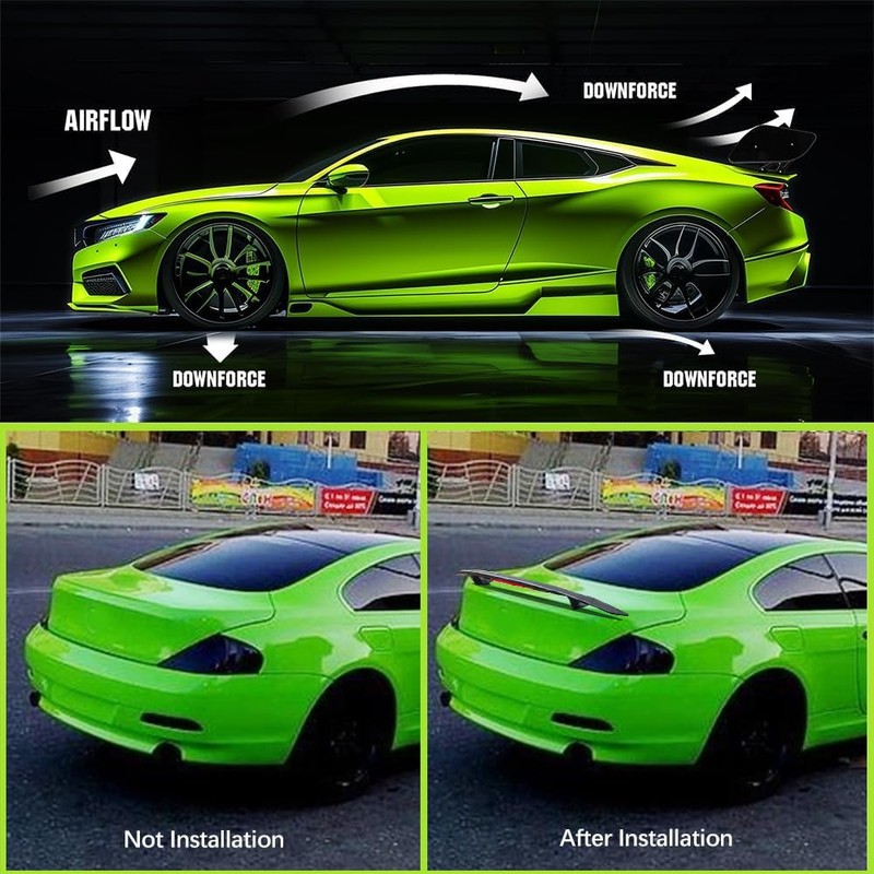 DREAMIZER 47" Universal Car Rear Trunk Spoiler Wing Matte Black