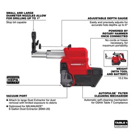 MILWAUKEE M18 FUEL HAMMERVAC 1" DEDICATED (2912-DE)