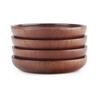 Final Touch Solid Wood Drink Coasters, Set of 4 Round