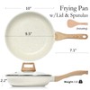 ESLITE LIFE Nonstick Ceramic Frying Pan Skillet with Lid, Non-Toxic