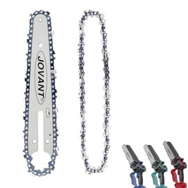 6 Inch Mini Chainsaw Chain with Replacement Saw Chain Bar, 6 Inch Replacement Chains for Portable Mini Chainsaw, Guide Saw Chain for Wood Branch Cutting Mini Chainsaws (36 Drive Links)