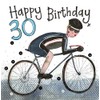 ALEX CLARK Happy 30th Birthday Cyclist Card