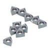 10Pcs Milling Inserts Heat Resistant Tin Plated CNC Cemented Carbide