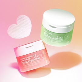 Partner company Pink hyaluronic acid essence heart-shaped pad skin elasticity soothing pore care brightening 150g / 핑크 히알루론산 에센스 하트모양 패드 피부 탄력 진정 결정돈 모공케어 브라이트닝 150g