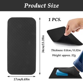 CHENNAN Sewing Machine Pedal Mat, Sewing Machine Foot Pedal Non-Slip Pad, Sewing Machine Pedal Mat, Sewing Mat, Protects Floor Foot Pedal Mat for Sewing Machines, Fixed Place, 34 x 17 x 0.8 cm (Black)