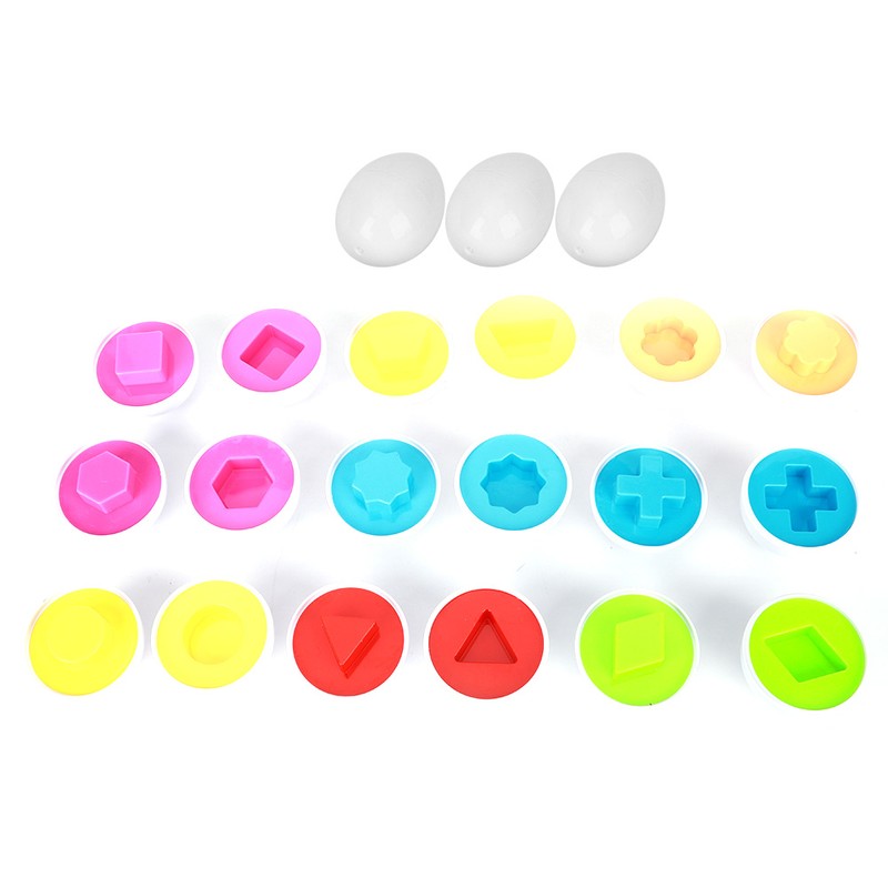 12pcs Matching Eggs Toy Set Children Early Educational Recognition Learning