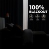 MIULEE 100% Blackout Linen Curtains for Bedroom, Beige Solid Luxury