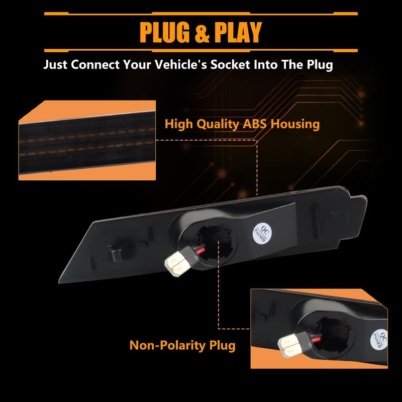 OFFKAT 4 PCS Front & Rear [Ultra-Bright] 2-Row Full LED