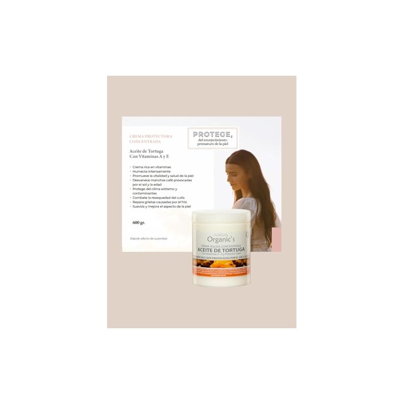 Florigan Crema Concentrada Aceite de Tortuga 600gr | Aceite de