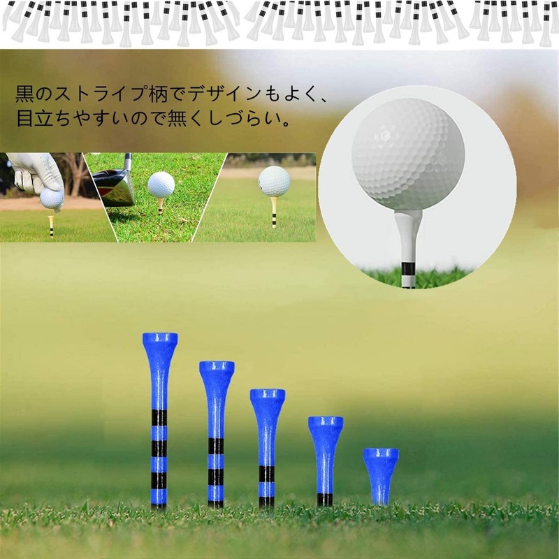 YFFSFDC Golf Tees 3.3 inches (83 mm) Height Adjustable Long