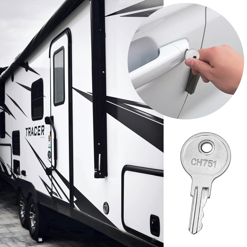 10 Pcs CH751 Replacement Keys, RV Keys Universal CH751 Replacement