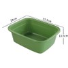 Cadine Pack of 3 Plastic Washing-Up Bowls, Rectangular Washing Up