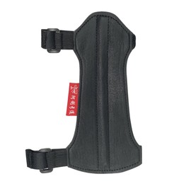 longbowmaker Archery Arm Guard Leather Armguard Archery Bow Range with 2-Strap Buckles